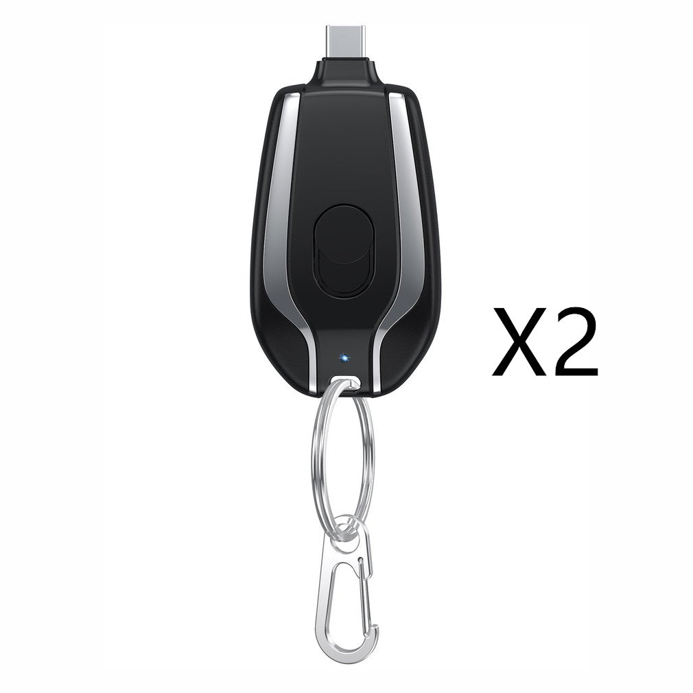 1500mAh Mini Power Emergency Pod  With Type-C Ultra-Compact Mini Battery Pack Fast Charging Backup Power Bank