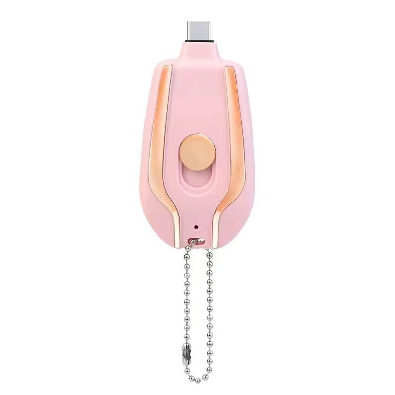 1500mAh Mini Power Emergency Pod  With Type-C Ultra-Compact Mini Battery Pack Fast Charging Backup Power Bank