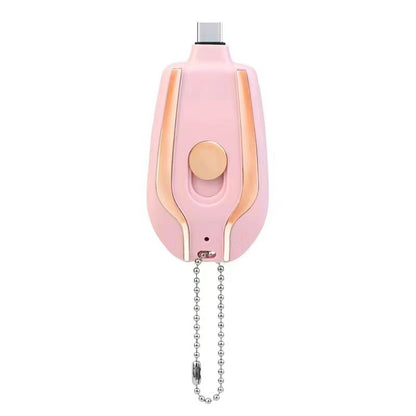 1500mAh Mini Power Emergency Pod  With Type-C Ultra-Compact Mini Battery Pack Fast Charging Backup Power Bank
